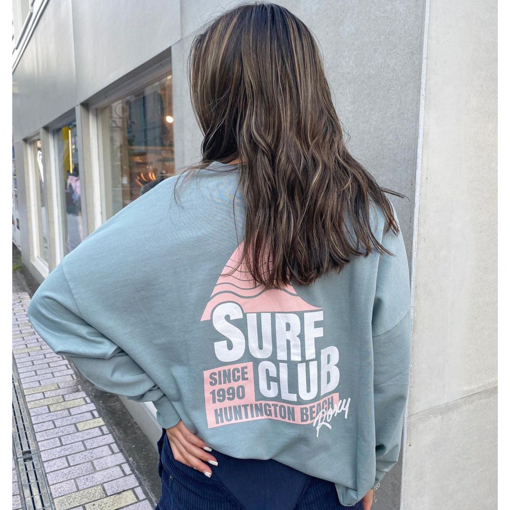 SURF CLUB ROXY CROPPED クロップド 長袖 Tシャツ