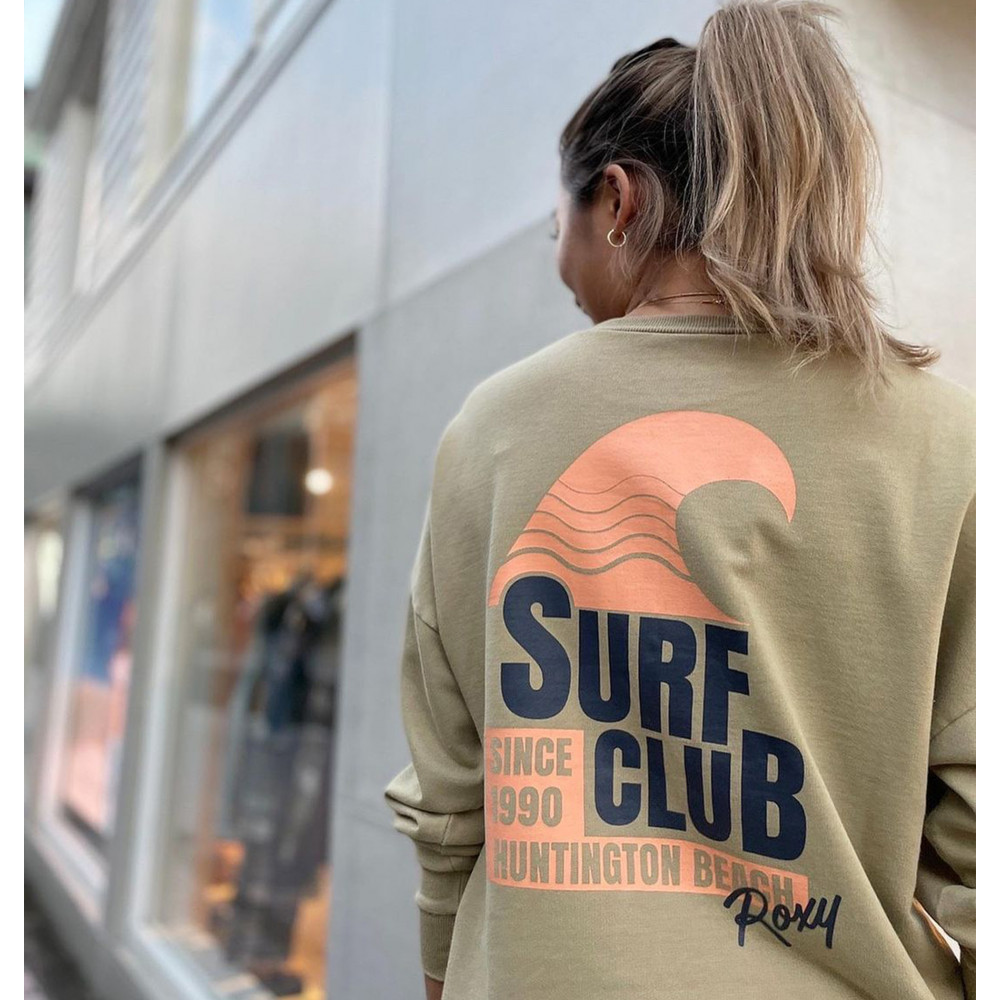 SURF CLUB ROXY CROPPED クロップド 長袖 Tシャツ
