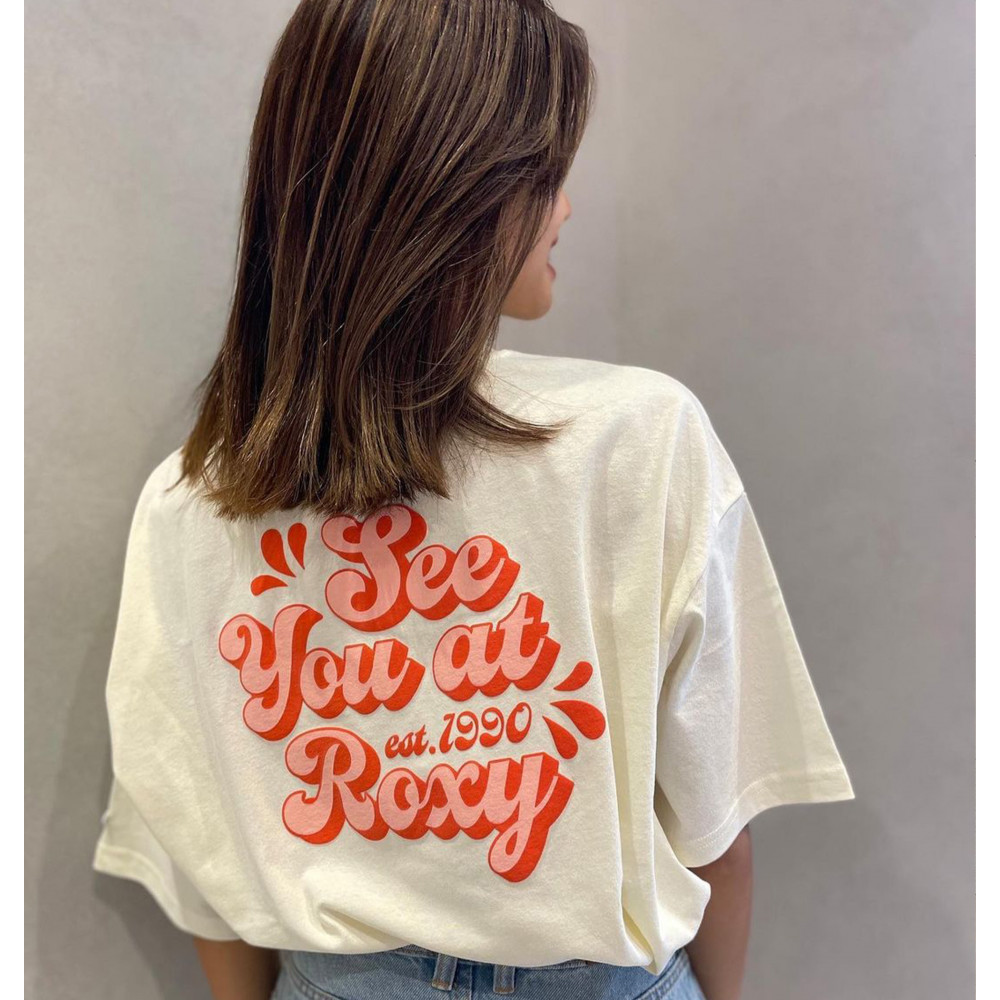 【OUTLET】SEE YOU AT ROXY バックプリントTシャツ