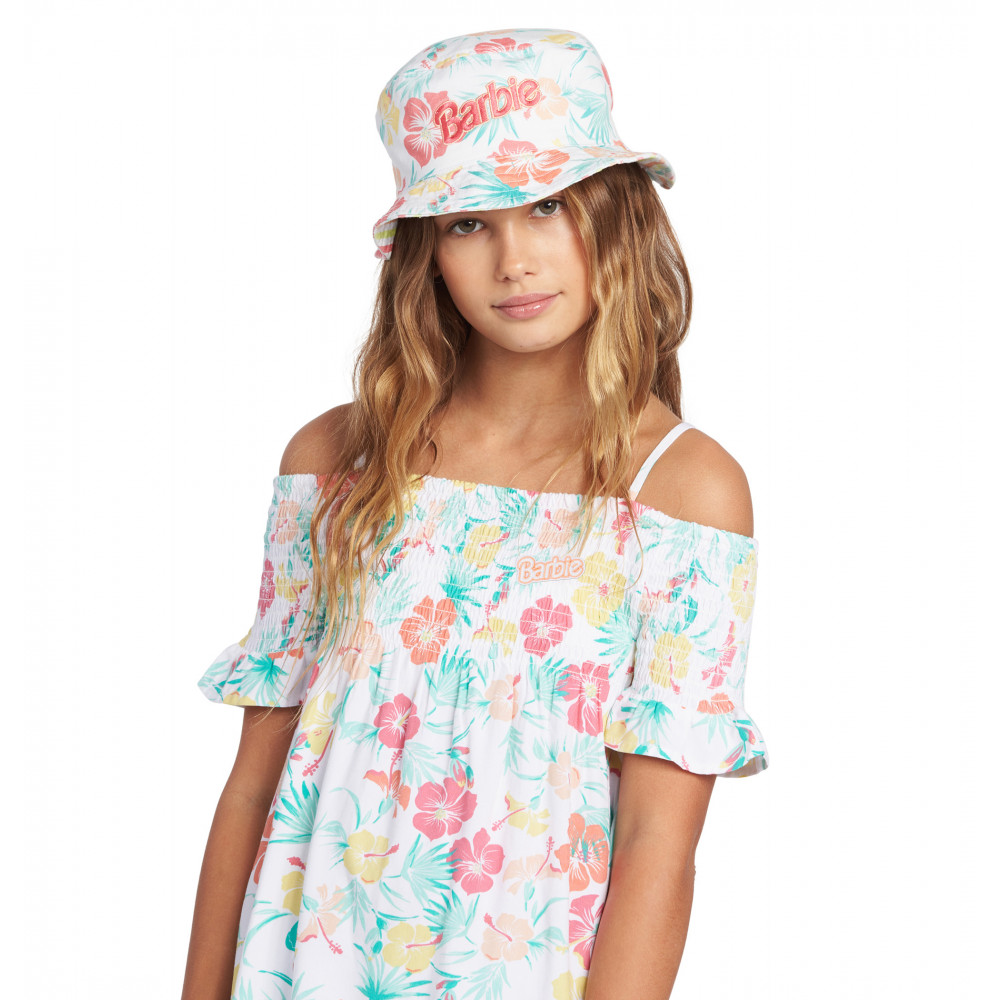 【OUTLET】【ROXY x Barbie】 リバーシブル ハット B RG REVERSIBLE BUCKET HAT
