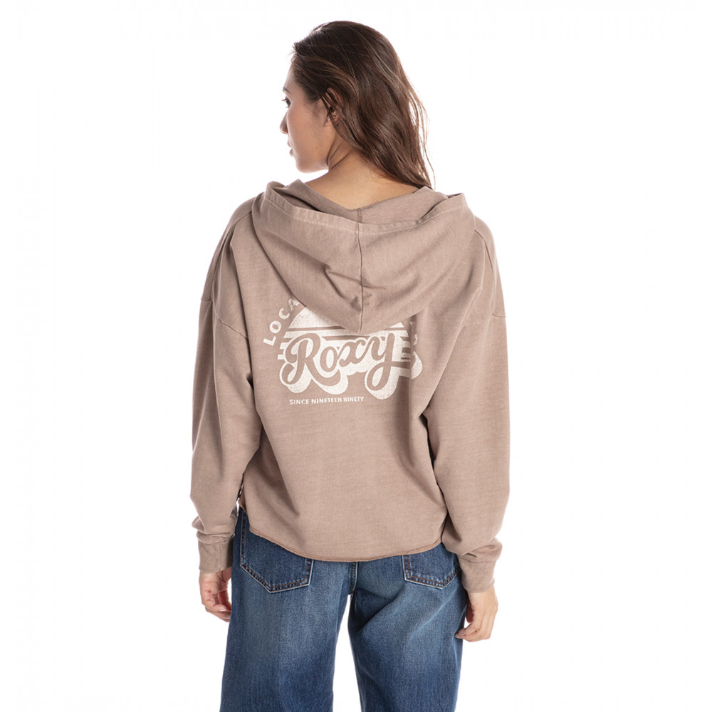 【OUTLET】クロップド丈 スウェット パーカー  NEW ROXY 70'S HOODIE