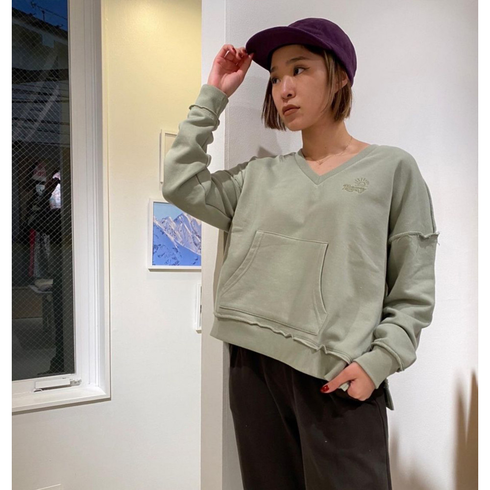 【OUTLET】SUN OVER サイドスリット スウェット トップ