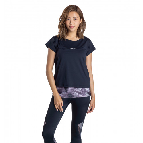 【OUTLET】速乾 UVカット Tシャツ & カップ付きキャミ セット FULL MOON SET TEE