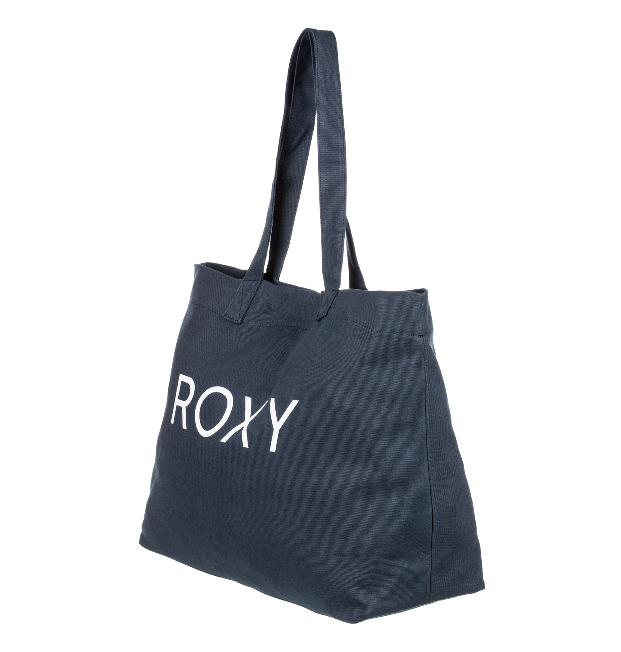 ＜Roxy＞GO FOR IT キャンバス地にブランドロゴのアクセントを施したトートバッグ