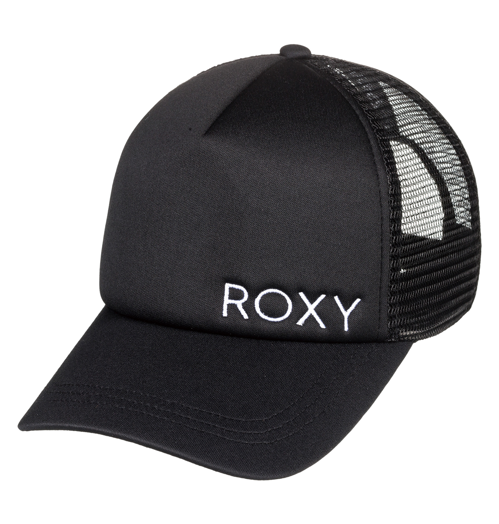 ＜Roxy＞FINISHLINE 2 BLACK 程よくカジュアル感を漂わせるブランドロゴがアクセントになったキャップ画像