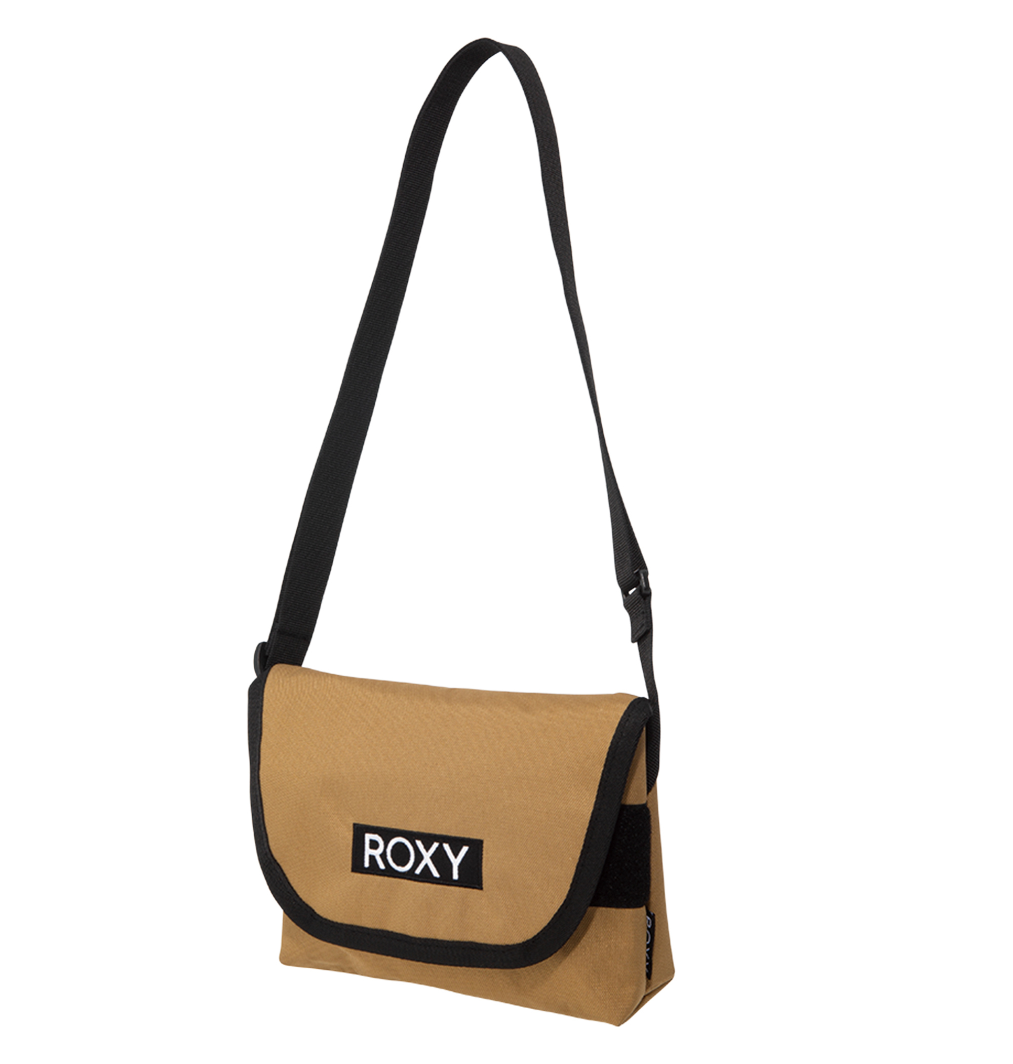 30%OFF！＜Roxy＞DRIFTING フリップのブランドロゴでアクセントを効かせたミニメッセンジャーバッグ