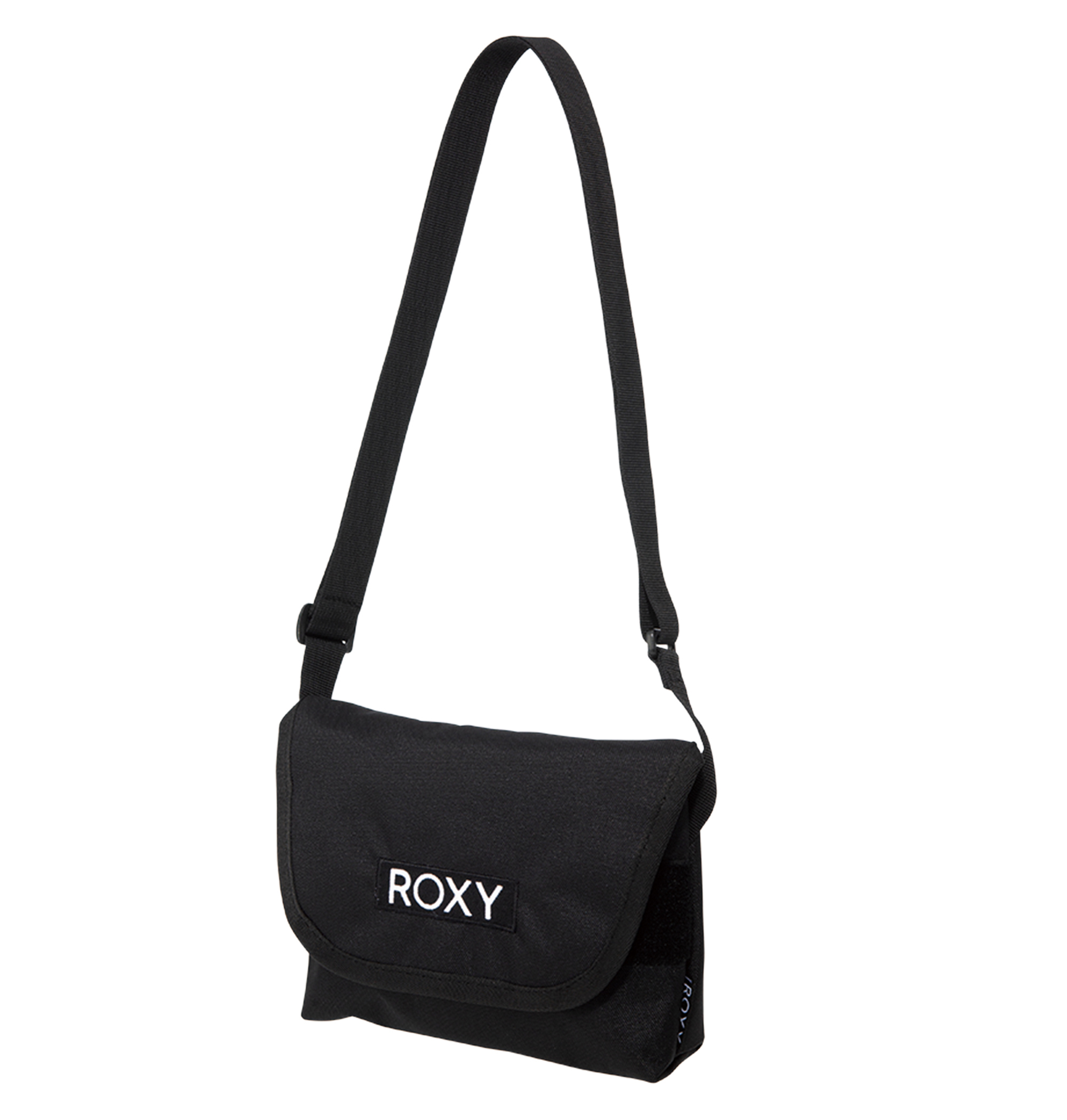 30%OFF！＜Roxy＞DRIFTING フリップのブランドロゴでアクセントを効かせたミニメッセンジャーバッグ