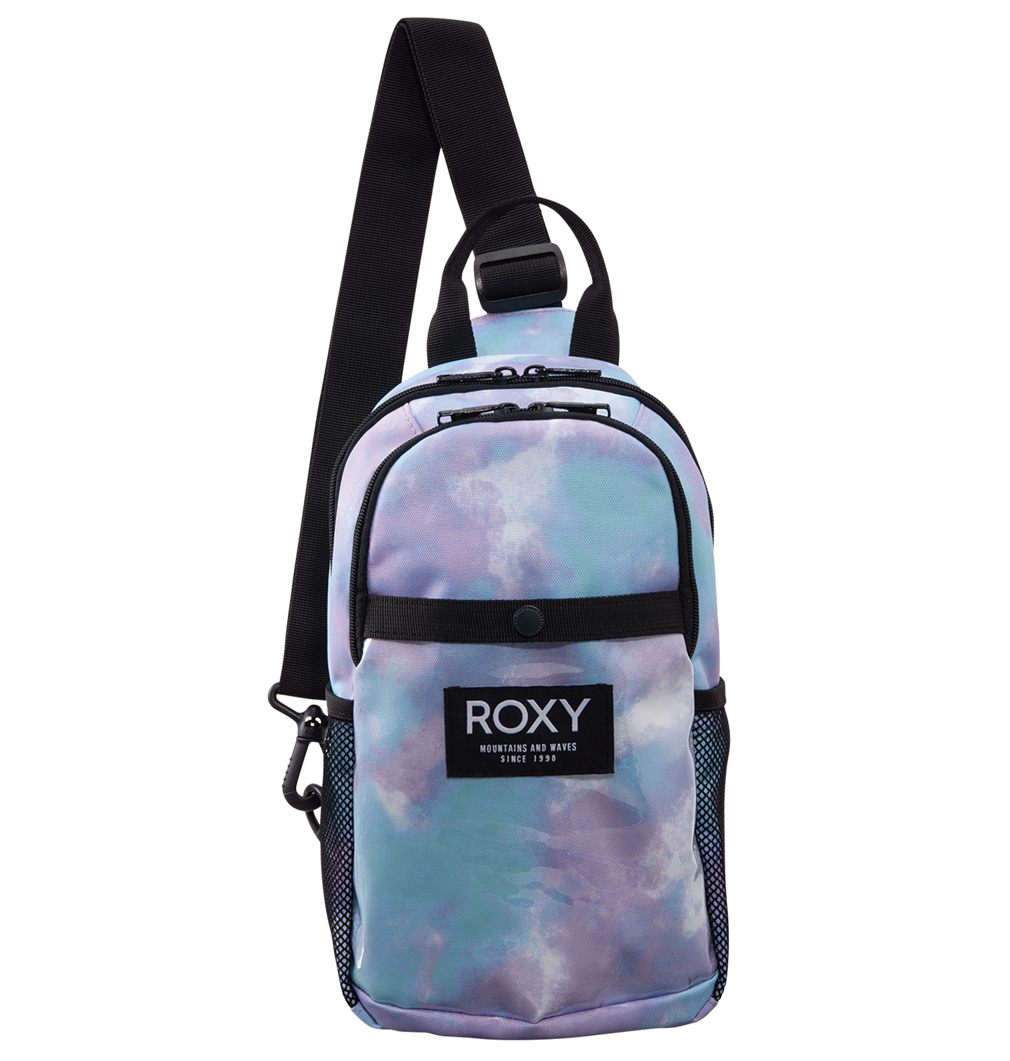 ＜Roxy＞BUTTER UP コンパクトなサイズながらマチやポケットがあり、安心感のある収納力が魅力的な斜めがけバッグ