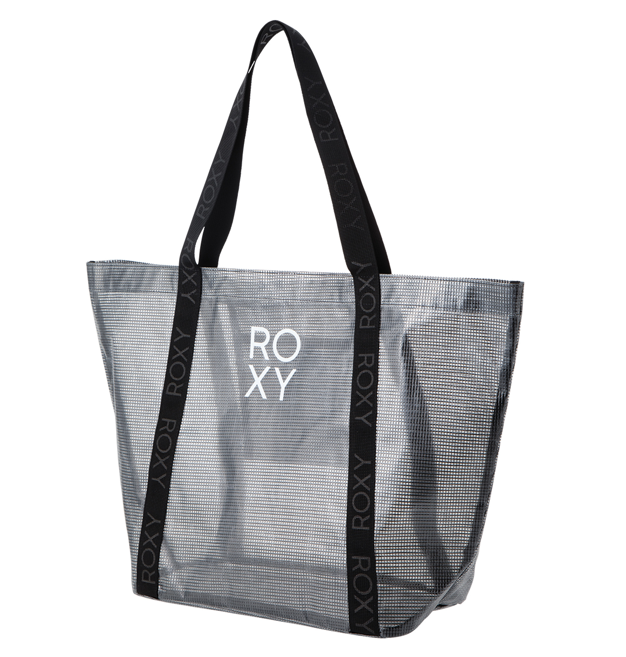 ＜Roxy＞FEEL FREE メッシュとビニールを合わせたミックスのPVC素材が魅力的な大容量のトートバッグ