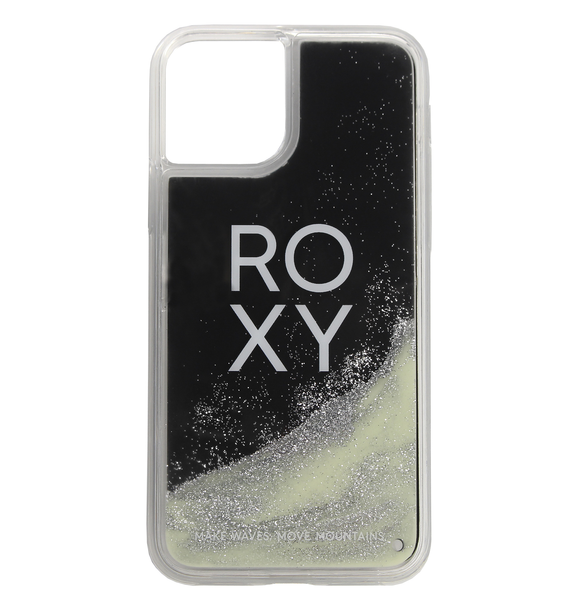 30%OFF！＜Roxy＞RX ネオンサンドＧＬ 傾けるたびに表情を変えるホワイト×ブラックのグラデーションが魅力のiPhone11Proに対応したネオンサンドスマホケース