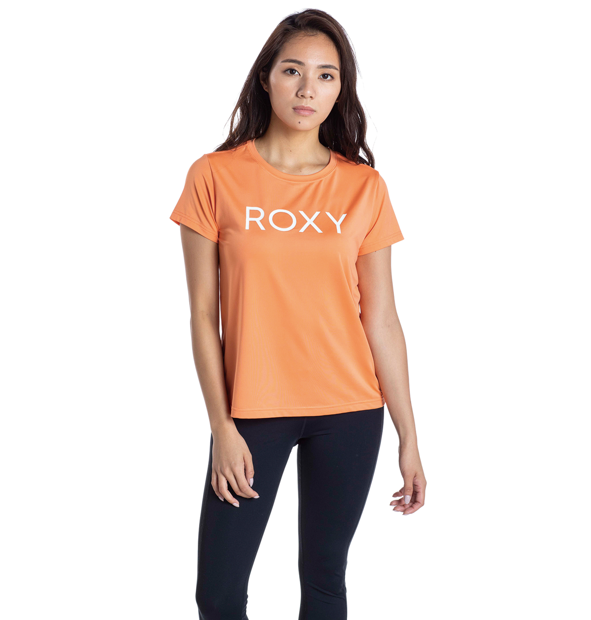 30%OFF！＜Roxy＞ONESELF フロントに配したブランドロゴがポイントのベーシックなシルエットの半袖Ｔシャツ