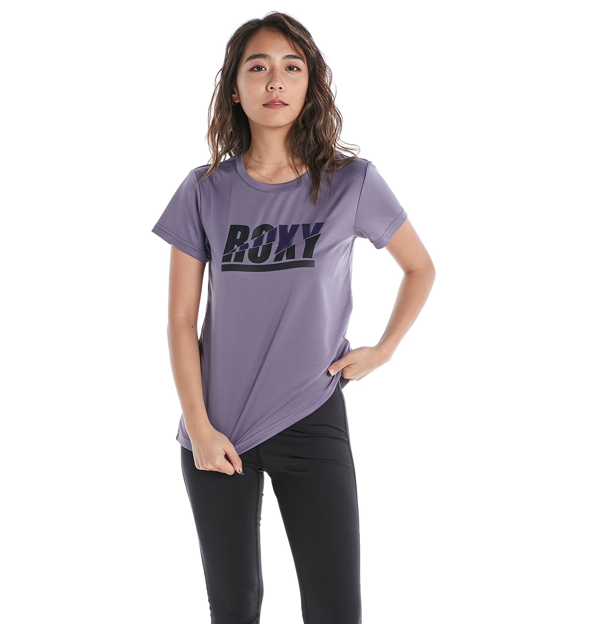 ＜Roxy＞VICTORY ポリエステル素材を使用したTシャツ