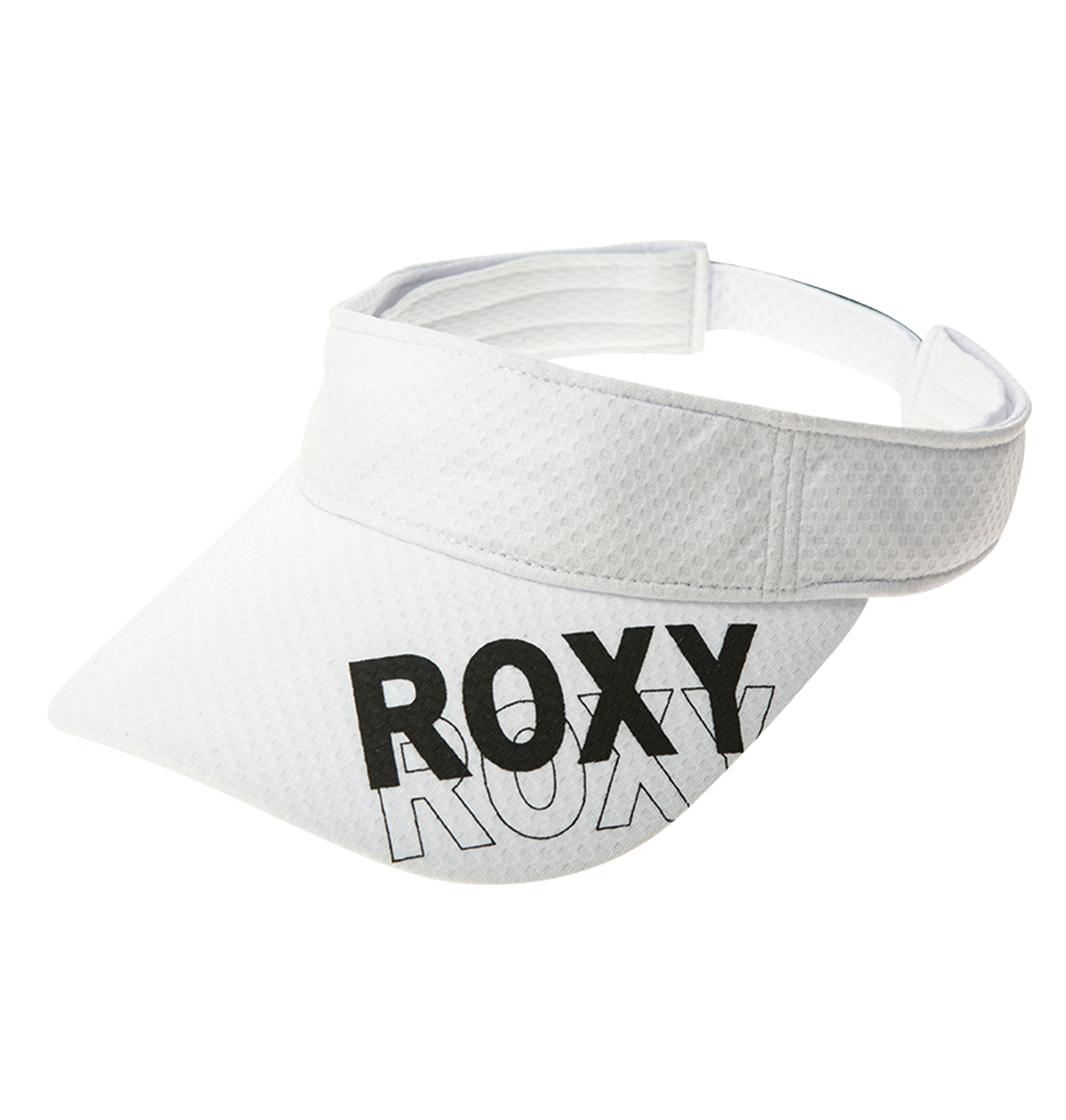 ＜Roxy＞OUT OF BREATH ブリムにプリントされた立体感のあるデザインロゴがアクティブな雰囲気を与えるサンバイザー