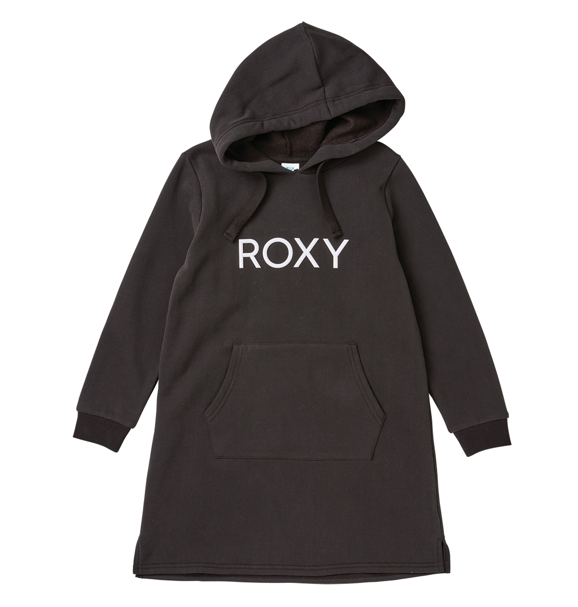 ＜Roxy＞MINI JIVY DRESS 胸元のブランドアイコンがキャッチーなフーディワンピース