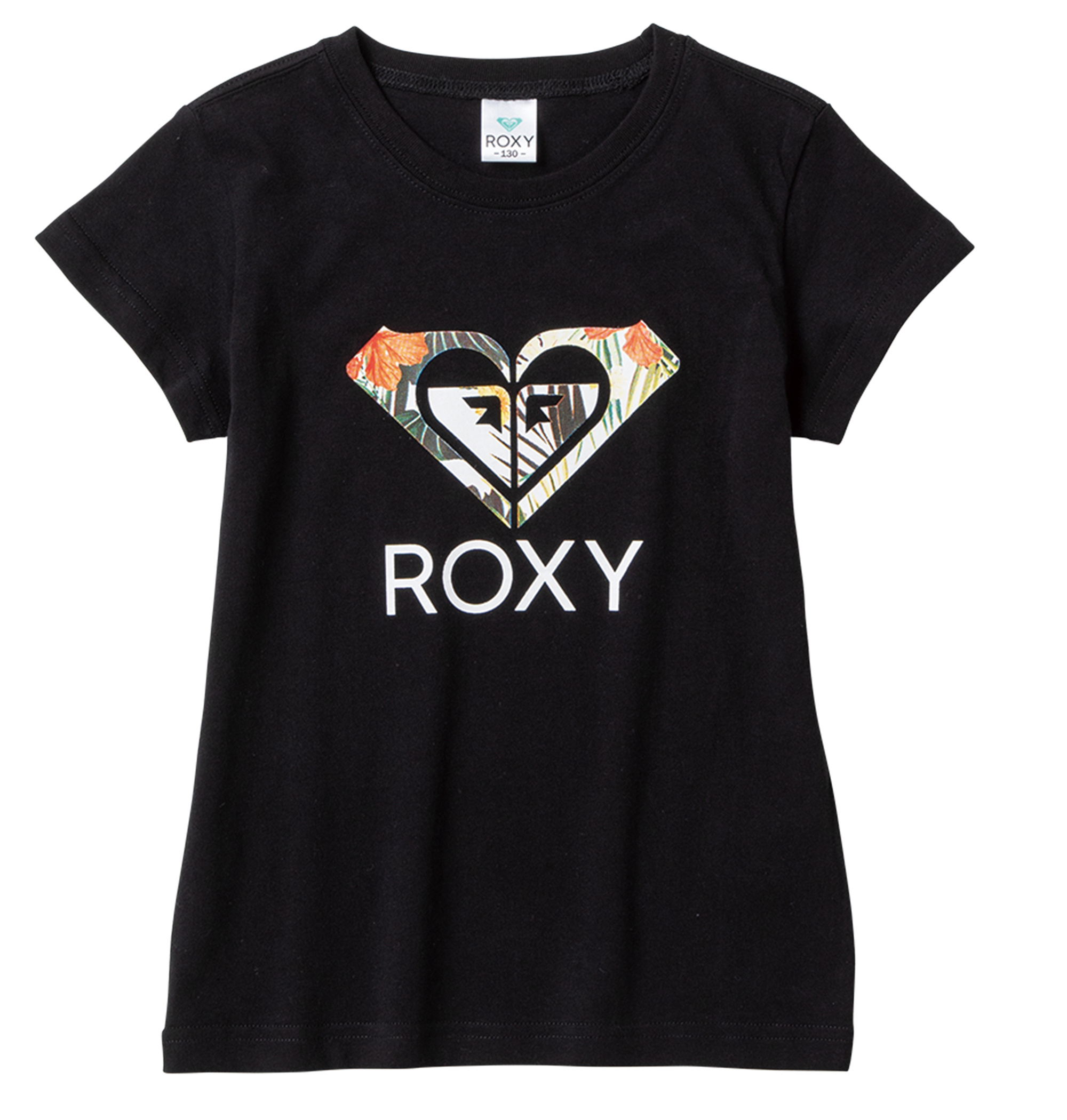 30%OFF！＜Roxy＞MINI BOTANICAL BLESSING LOGO アイコンとロゴを大胆にあしらったフロントがアイキャッチなクルーネック半袖Tシャツ